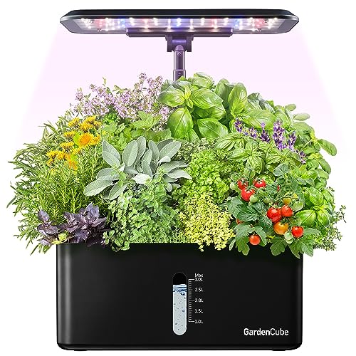 Smart Hydroponic Indoor Herb Garden Kit with LED Grow Light