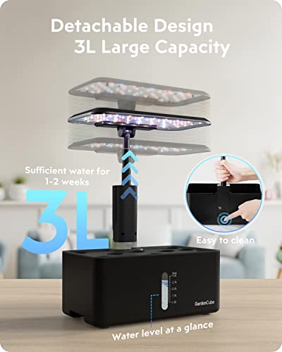 Smart Hydroponic Indoor Herb Garden Kit with LED Grow Light