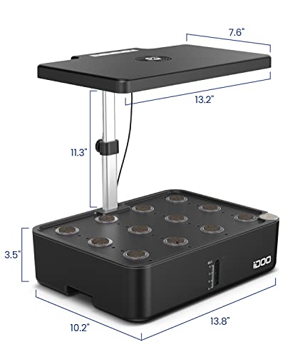 iDOO Hydroponic 12Pods Indoor Garden LED Grow Light