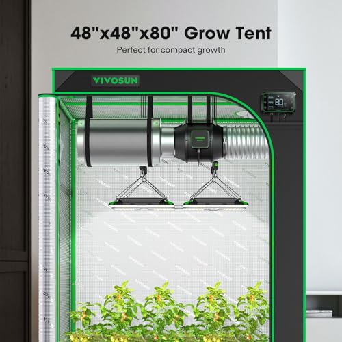VIVOSUN 4x4 Mylar Grow Tent with Observation Window
