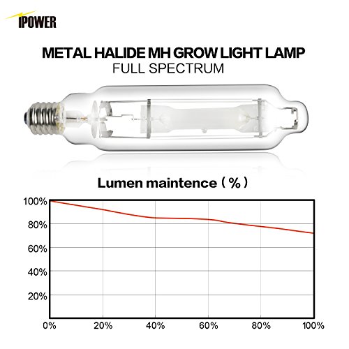 600W Hydroponic Grow Light Bulb - iPower GLBULBM600