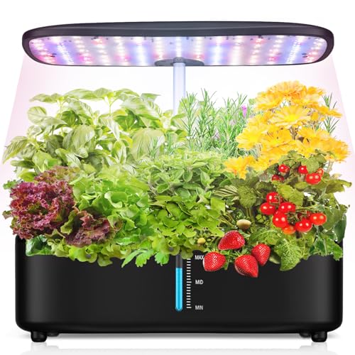 Fulsren 12-Pod Hydroponic Garden System with LED