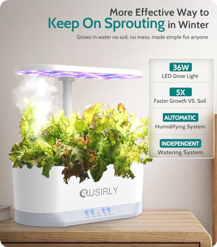 2024 Hydroponic Herb Garden: 11Pods with Atomizer