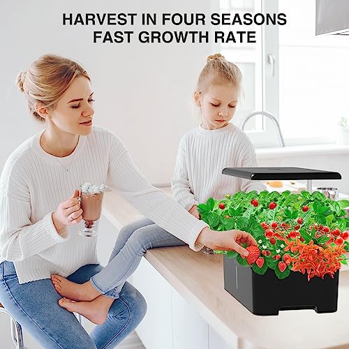 MUFGA Hydroponic Herb Garden - 18 Pods, LED Grow Light
