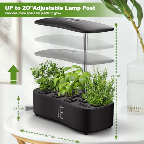 Fulsren 12-Pod Hydroponic Garden System with LED