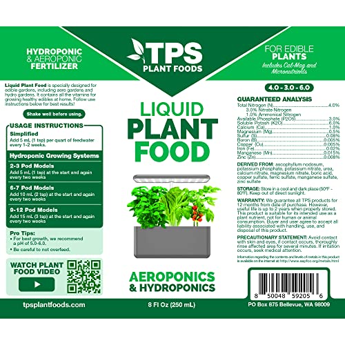 Hydroponic Liquid Fertilizer - 8oz