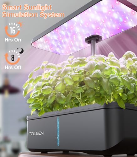 12 Pods Hydroponic Growing System with LED Grow Light