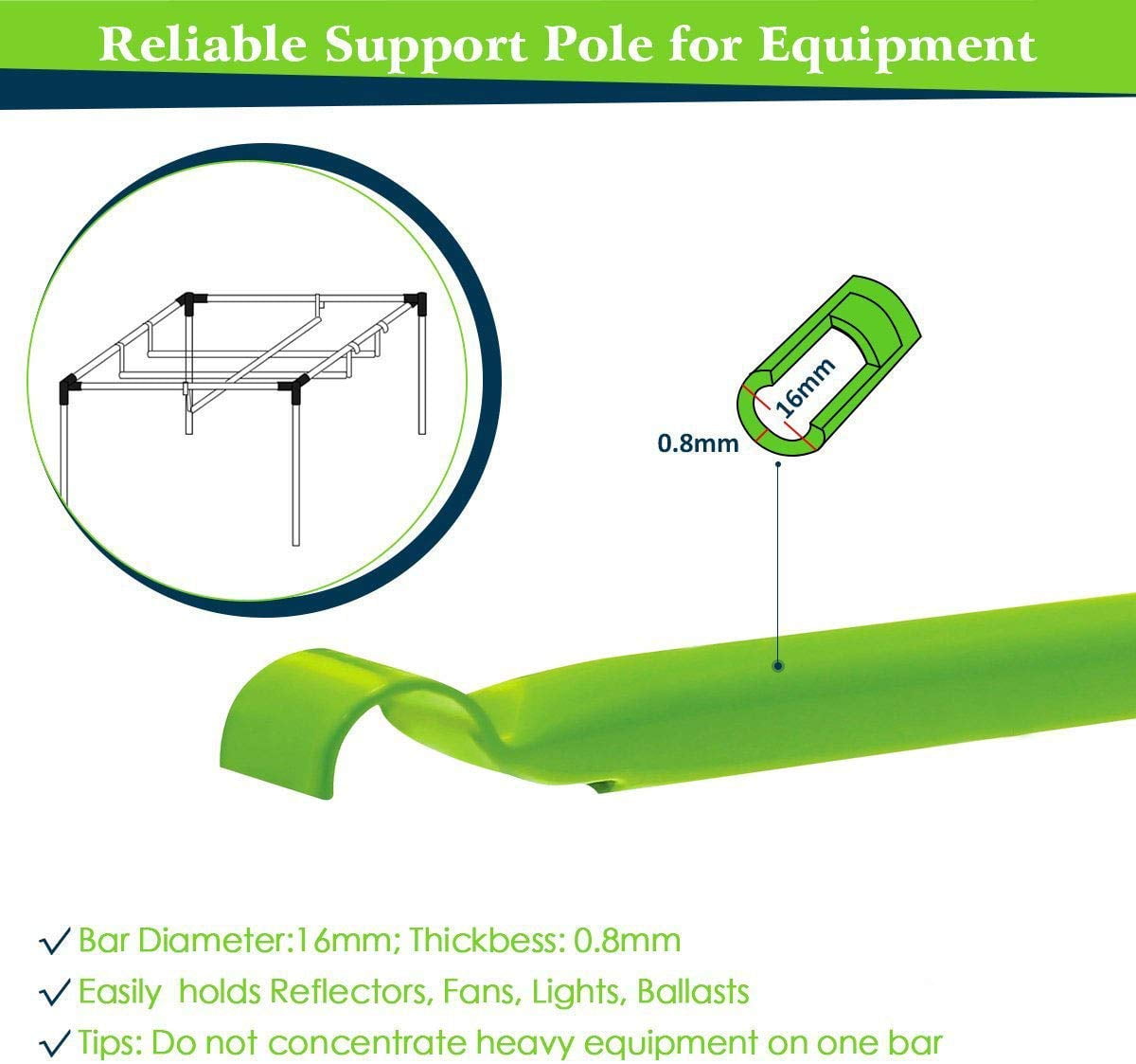 Reflective Mylar Hydroponic Grow Tent (96''x96''x78'')