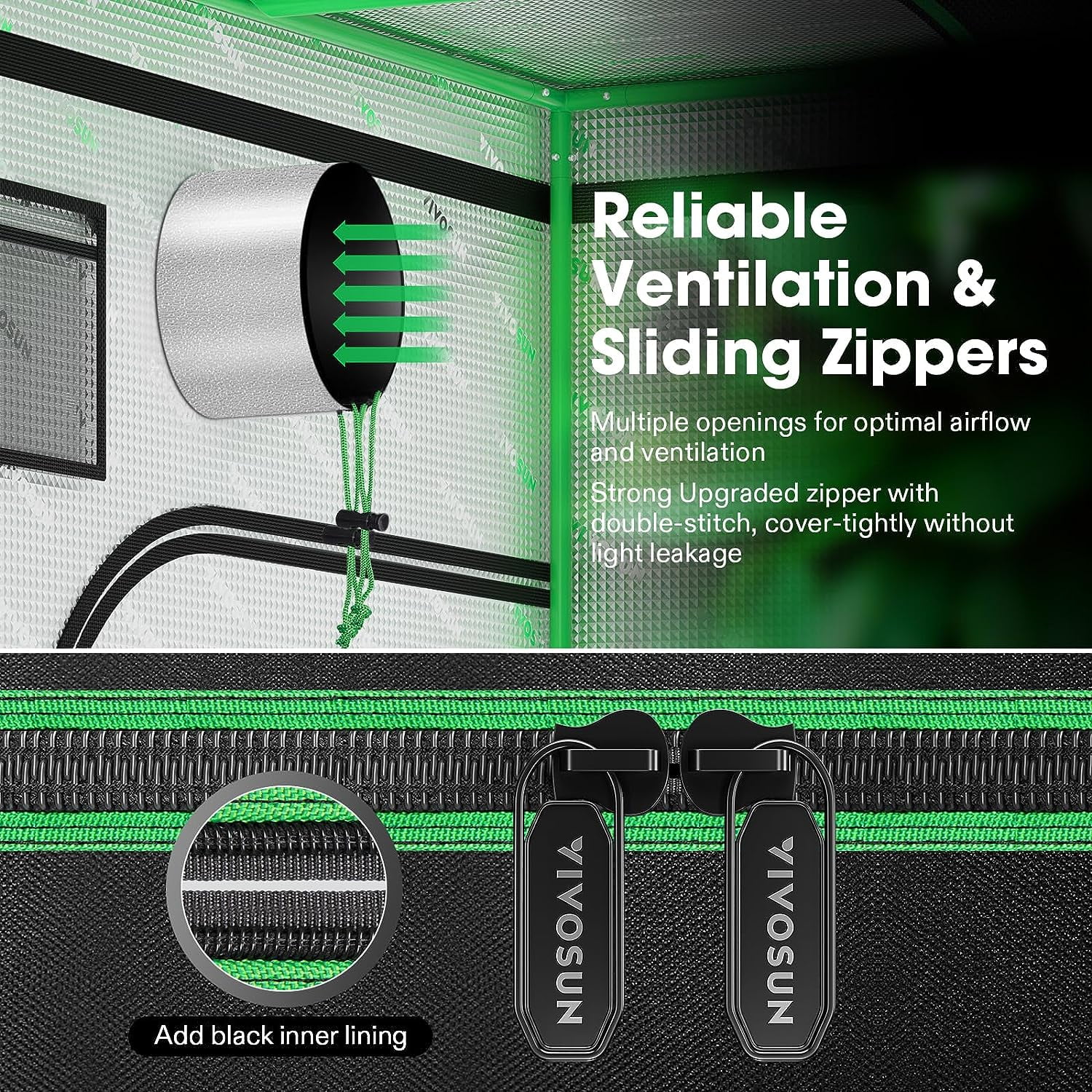 VIVOSUN Reflective Grow Tent for Hydroponics