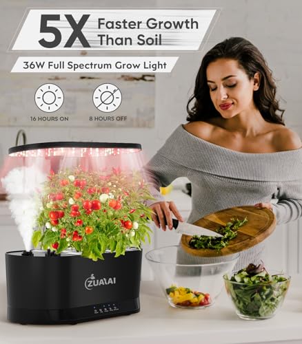 Hydroponic Indoor Garden: 11Pods Germination Kit, Herb Garden