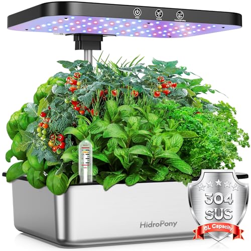 15-Pod Hydroponic Grow System: Indoor Herb Garden Kit