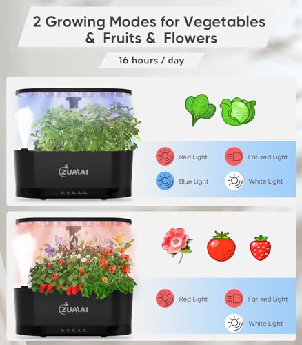 Hydroponic Indoor Garden: 11Pods Germination Kit, Herb Garden