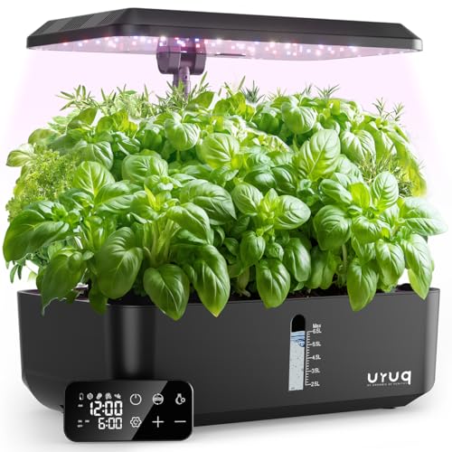 URUQ Hydroponics Indoor Garden: 12 Pods Remote Control