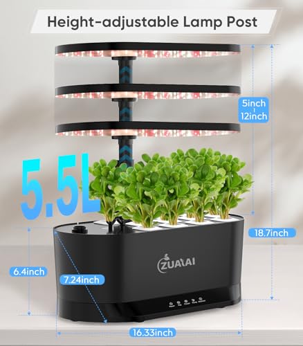 Hydroponic Indoor Garden: 11Pods Germination Kit, Herb Garden