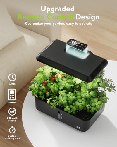 URUQ Hydroponics Indoor Garden: 12 Pods Remote Control