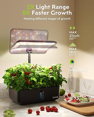 URUQ Hydroponics Indoor Garden: 12 Pods Remote Control