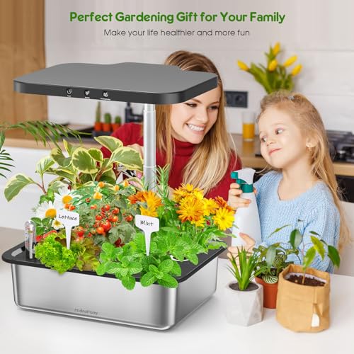 15-Pod Hydroponic Grow System: Indoor Herb Garden Kit