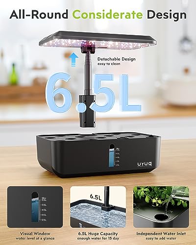 URUQ Hydroponics Indoor Garden: 12 Pods Remote Control