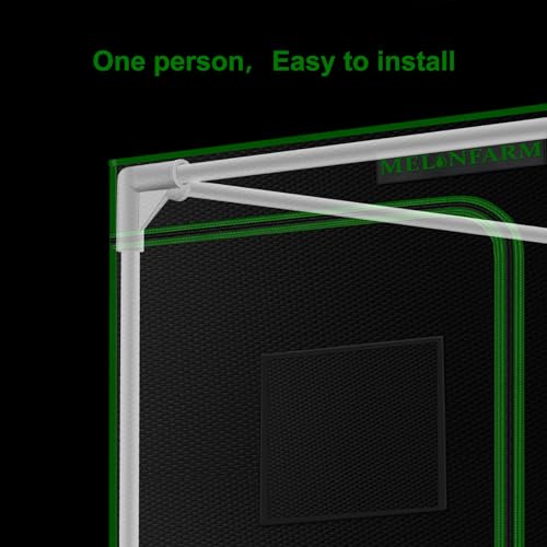 2x2 hydroponic grow tent with observation window