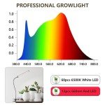 GooingTop 50W LED Grow Light with Adjustable Timer