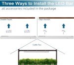 Barrina 1ft Full Spectrum LED Grow Lights 4-Pack
