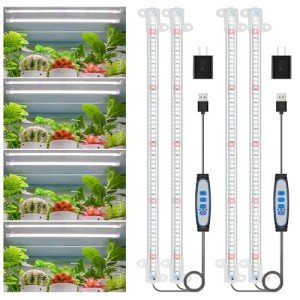 LED Grow Light Strips for Indoor Plants - 2 Pack