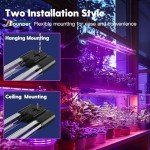 BBOUNDER 2ft 4-Pack LED Grow Lights for Plants
