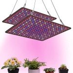 Uallhome 200W LED Grow Light Panel, 2 Pack
