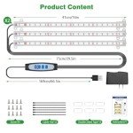 Full Spectrum LED Grow Light Strips - 2 Pack