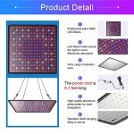 Uallhome 200W LED Grow Light Panel, 2 Pack