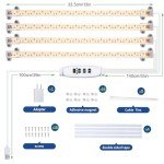 LED Grow Light Strips with Timer for Indoor Plants