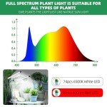 Full Spectrum 6500K LED Grow Light with Clip
