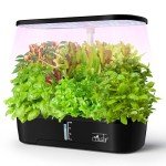 Indoor Hydroponic Garden with LED Grow Light