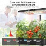 Indoor Hydroponic Herb Garden Kit with LED Lights