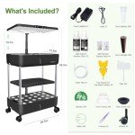 Indoor Hydroponic Herb Garden Kit with LED Lights