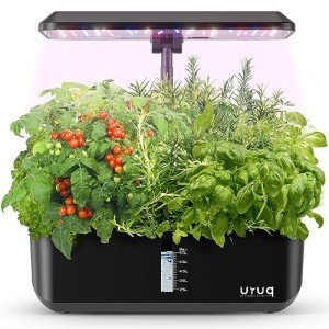 Indoor Hydroponic Garden System with LED Grow Light