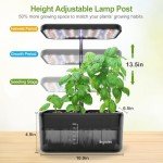 Indoor Hydroponic Herb Garden Kit with LED Light