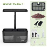 Indoor Hydroponic Herb Garden Kit with LED Light