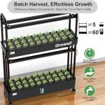 Vertical Hydroponic Garden Kit with LED Grow Light