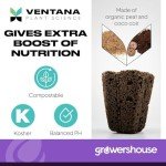 OrganiPlug Hydroponic Seed Starter Plugs - 100 Pack