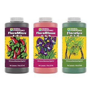 Hydroponic Flora Grow Bloom Micro Fertilizer Set