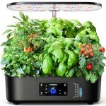 Ahopegarden Indoor Hydroponic Herb Garden Kit