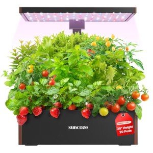 SUNCOZE Indoor Hydroponics System with Grow Light