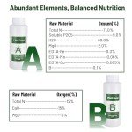 Tigvio Hydroponic Nutrients A&B - 1000ml Set