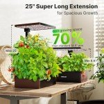 SUNCOZE Indoor Hydroponics System with Grow Light