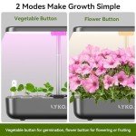 LYKOCLEAN 12-Pod Hydroponic Indoor Herb Garden