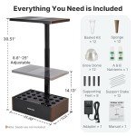 SUNCOZE Indoor Hydroponics System with Grow Light
