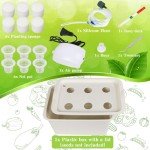Aunifun DIY Hydroponic Grower Kit with Air Pump