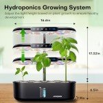 12-Pod Hydroponic Garden Kit – Black