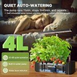 12-Pod Hydroponic Growing System with LED Light